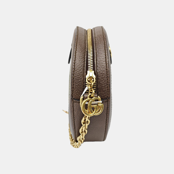 Ophidia Mini Monogram Coated Canvas Beige