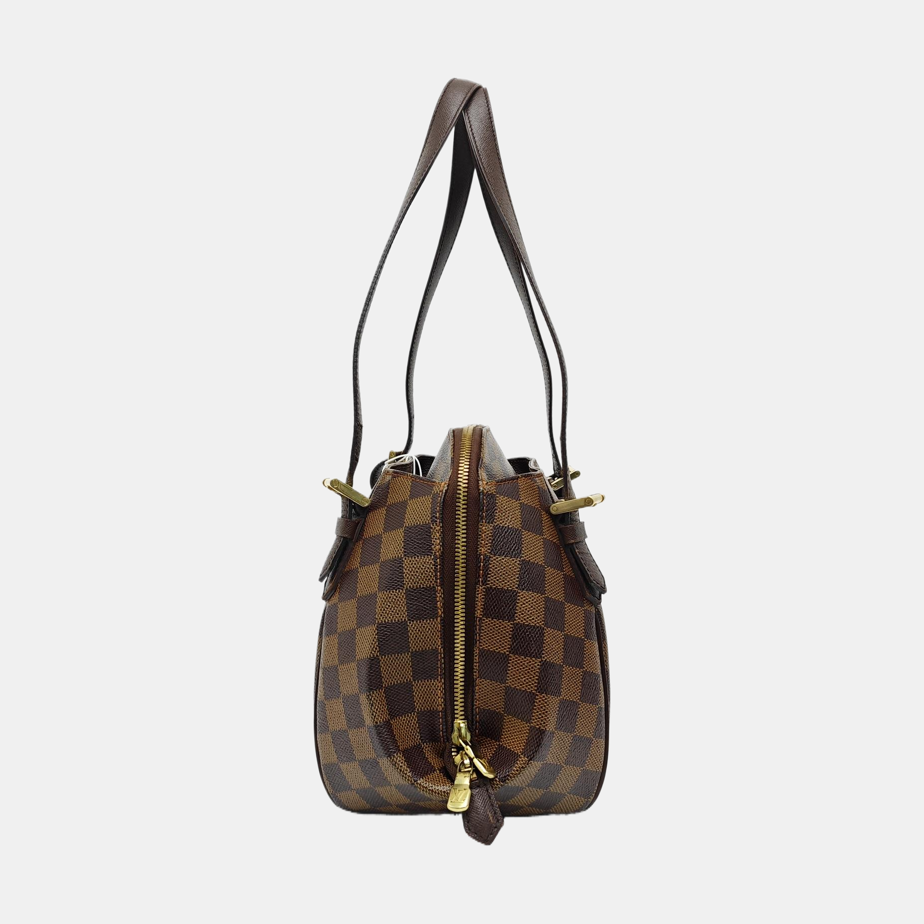 RIVINGTON Damier Ebene Coated Canvas Brown