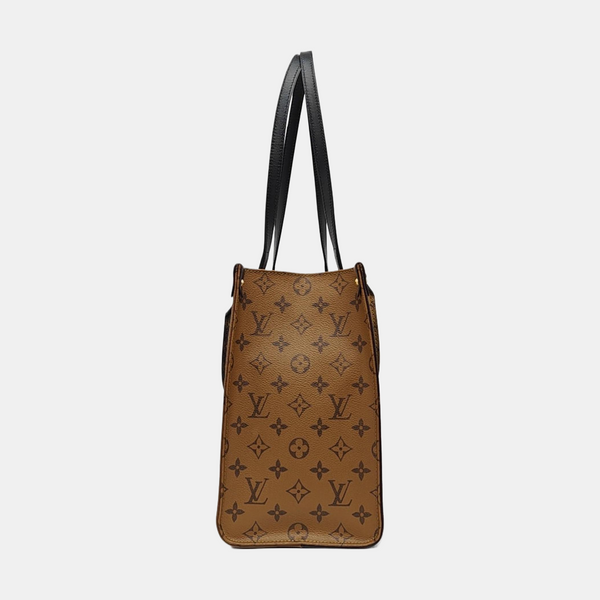 ONTHEGO MM Monogram Coated Canvas Brown