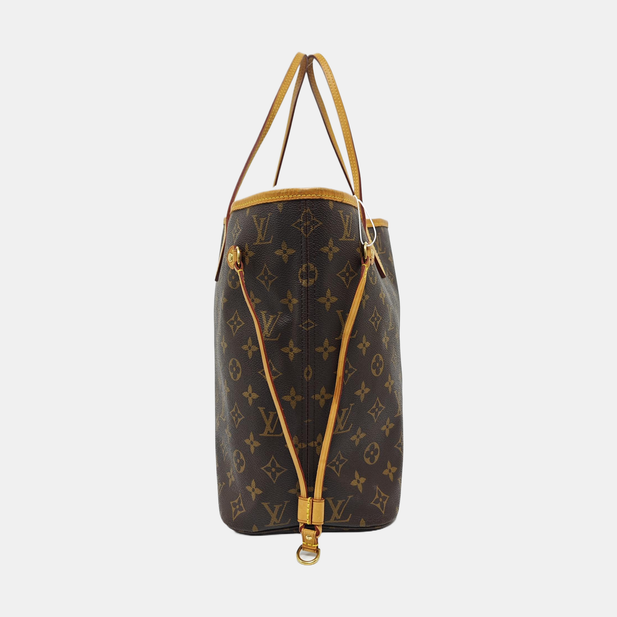 NEVERFULL MM Monogram Coated Canvas Brown