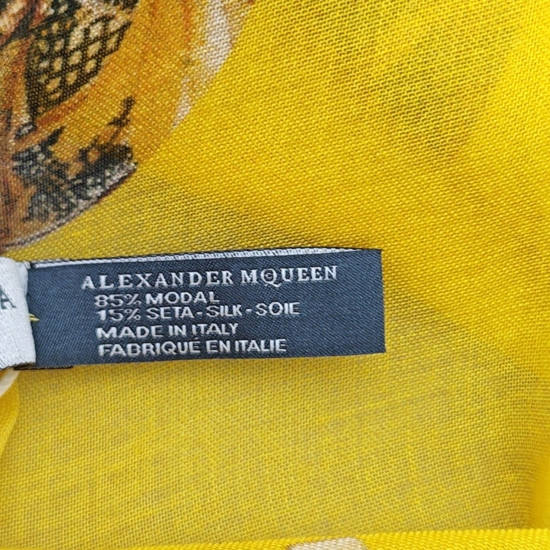 Synthetic Fiber Scarf Yellow