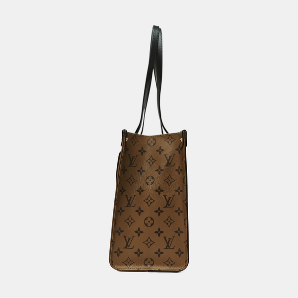 ONTHEGO MM Monogram Coated Canvas Brown