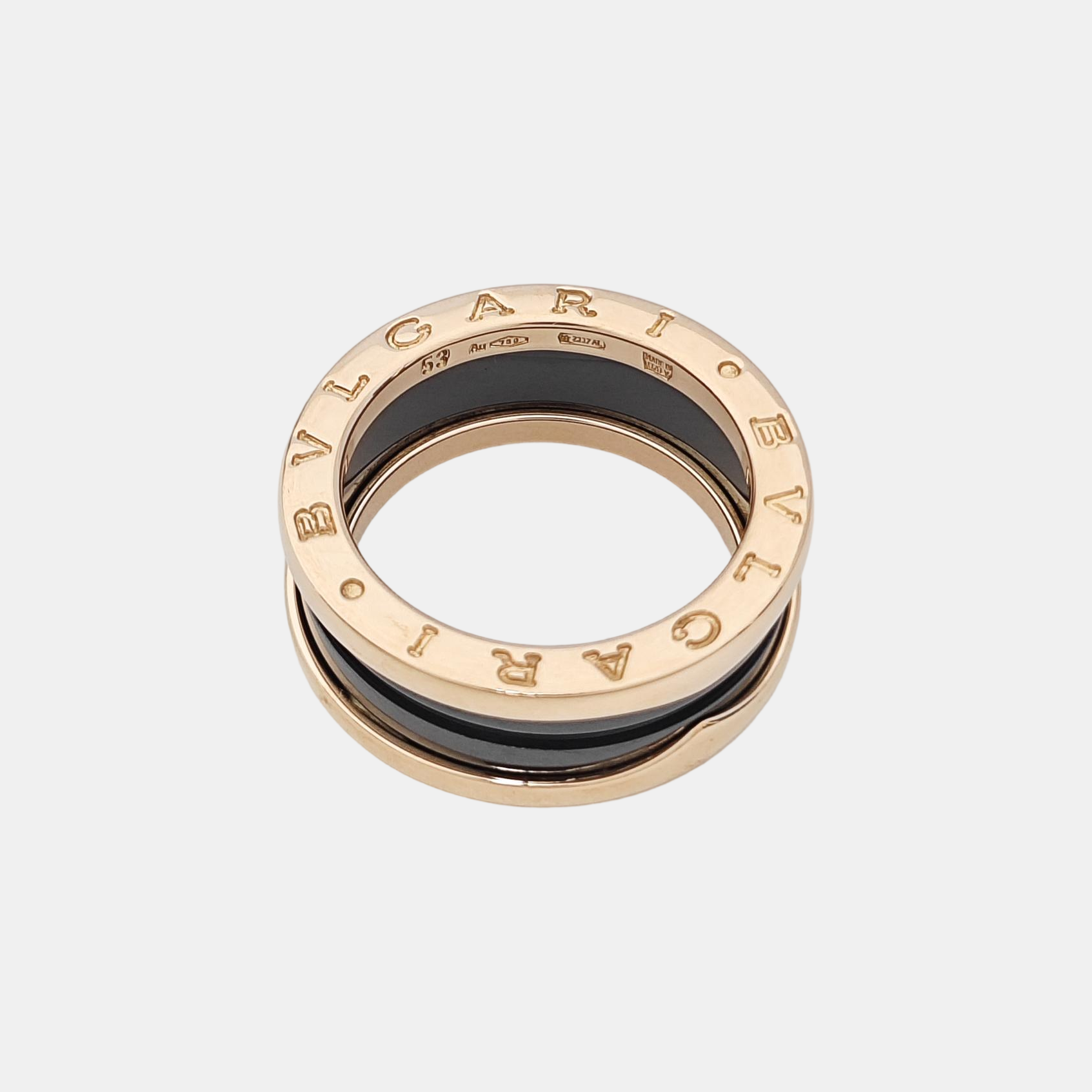 B.ZERO1 18k Rose Gold Ring EU 53