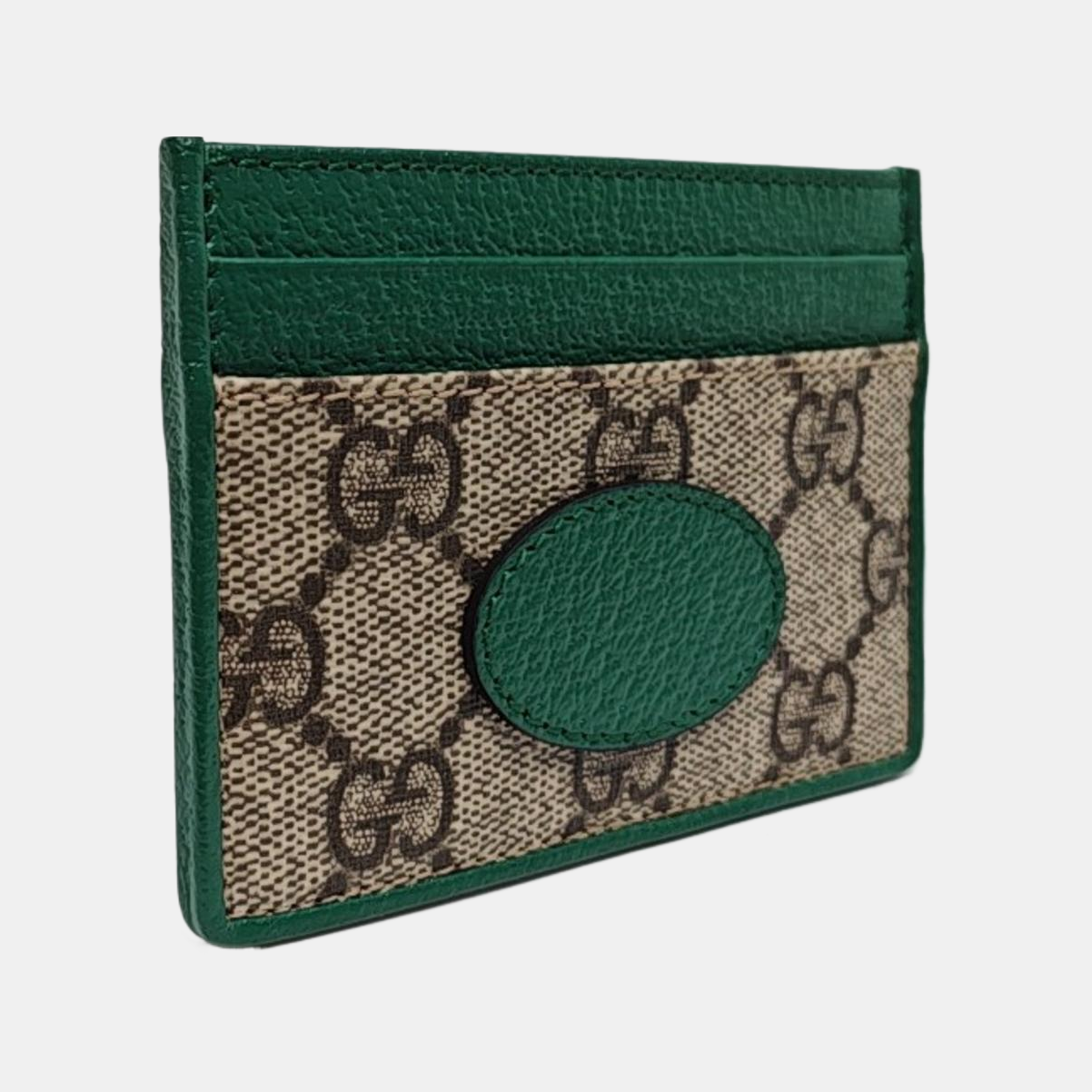 Retro Monogram Coated Canvas Green Card Holder