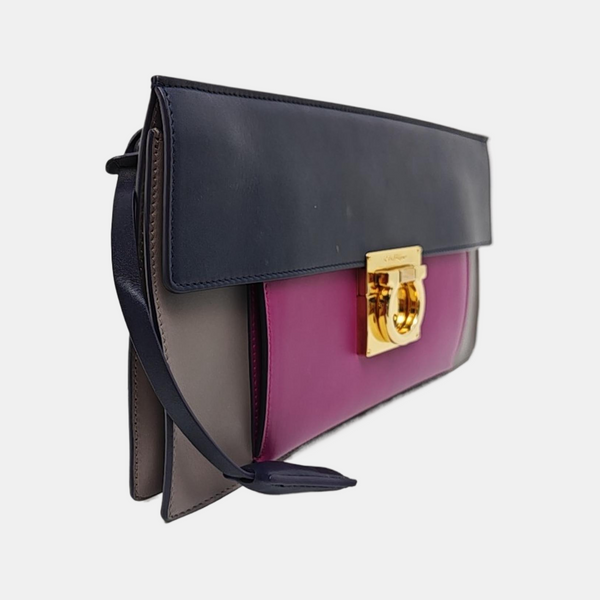 Calfskin Clutch Multicolor