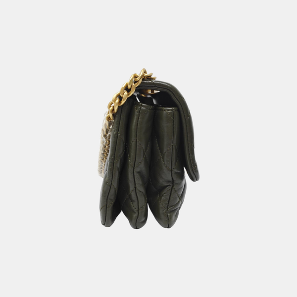 CLASSIC FLAP Mini Quilted Lambskin Green