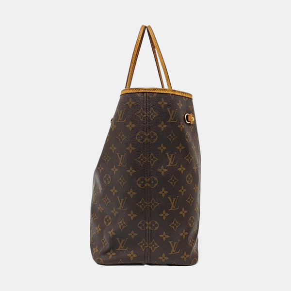 NEVERFULL GM Monogram Coated Canvas Brown