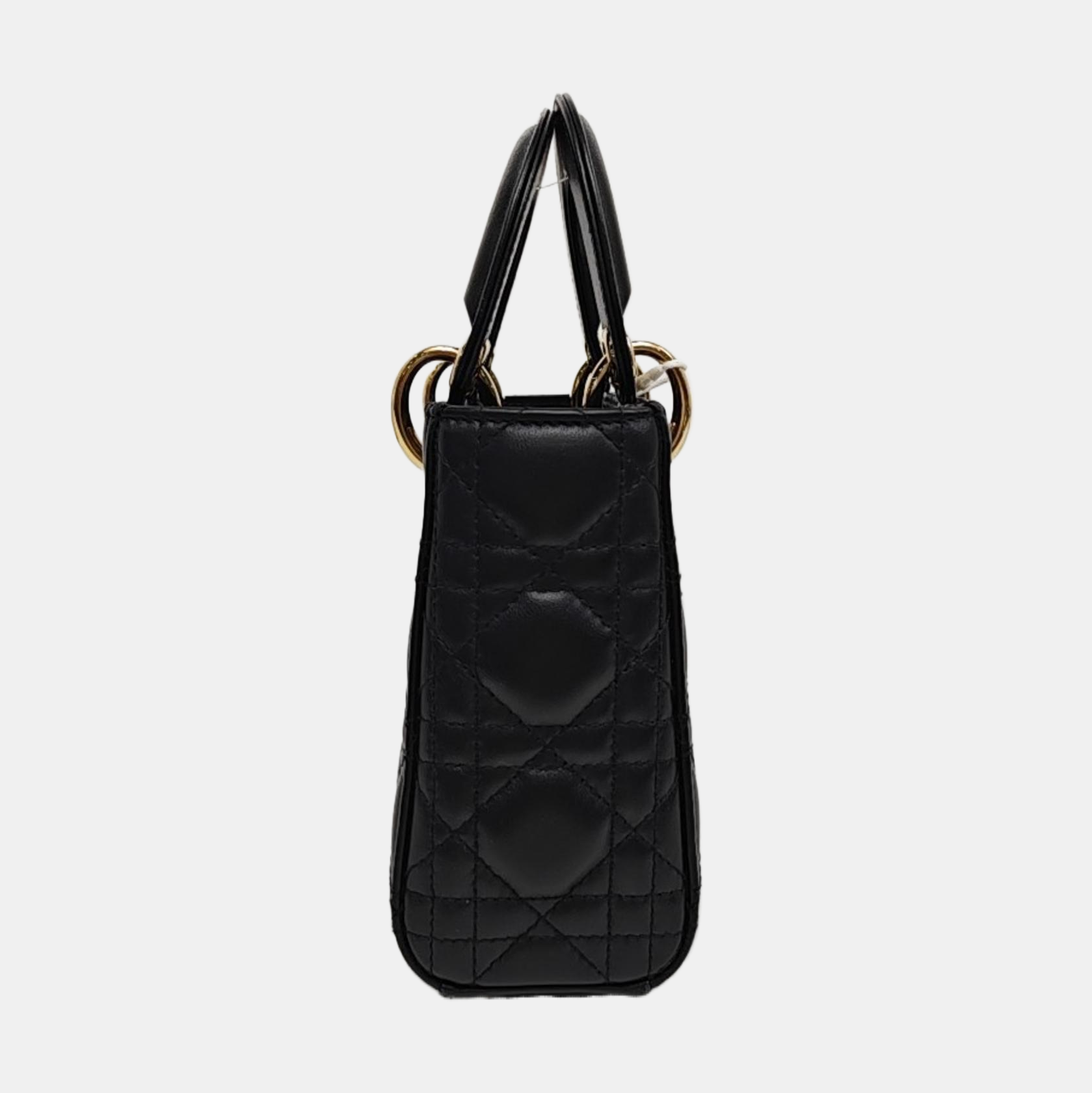 Lady Dior Mini Cannage Lambskin Black