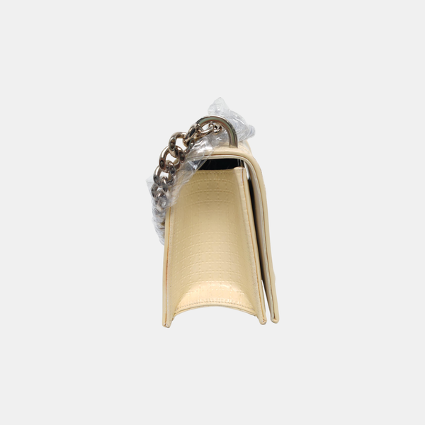 Diorama Small Cannage Calfskin Yellow