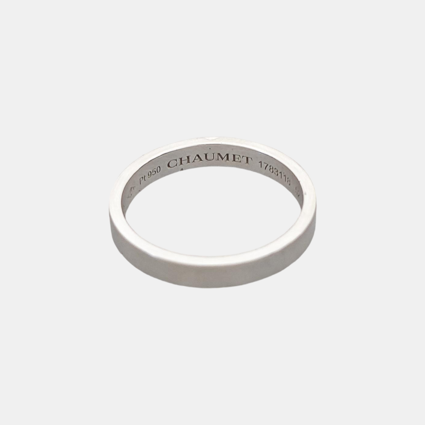 Liens Évidence Platinum 950 Silver Ring EU 52