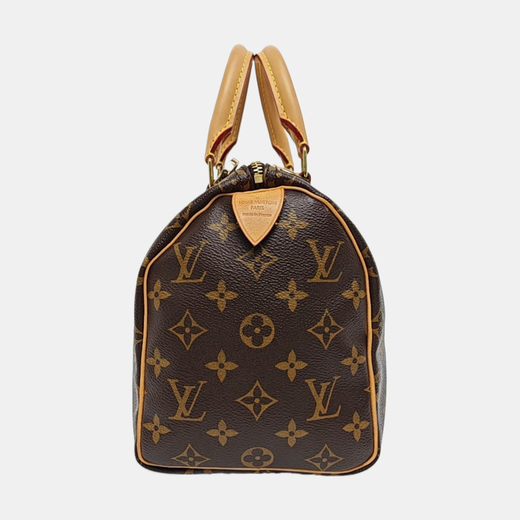 SPEEDY 25 Monogram Coated Canvas Brown
