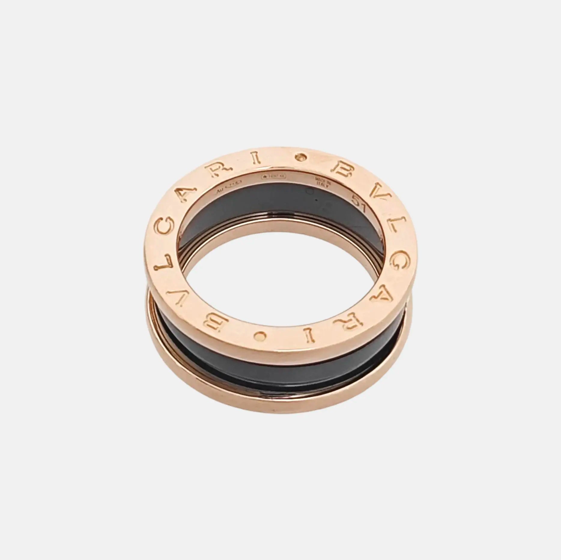 Anillo B.ZERO1 de oro rosa de 18k UE 51