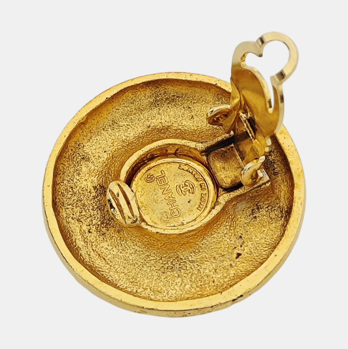 Metal Gold Clip On Earrings