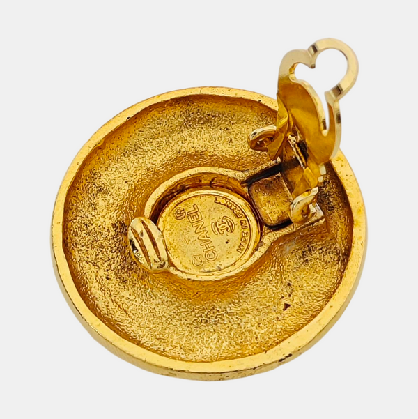 Metal Gold Clip On Earrings
