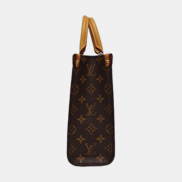 SAC PLAT BB Monogram Coated Canvas Brown
