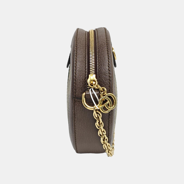 Ophidia Mini Monogram Coated Canvas Beige