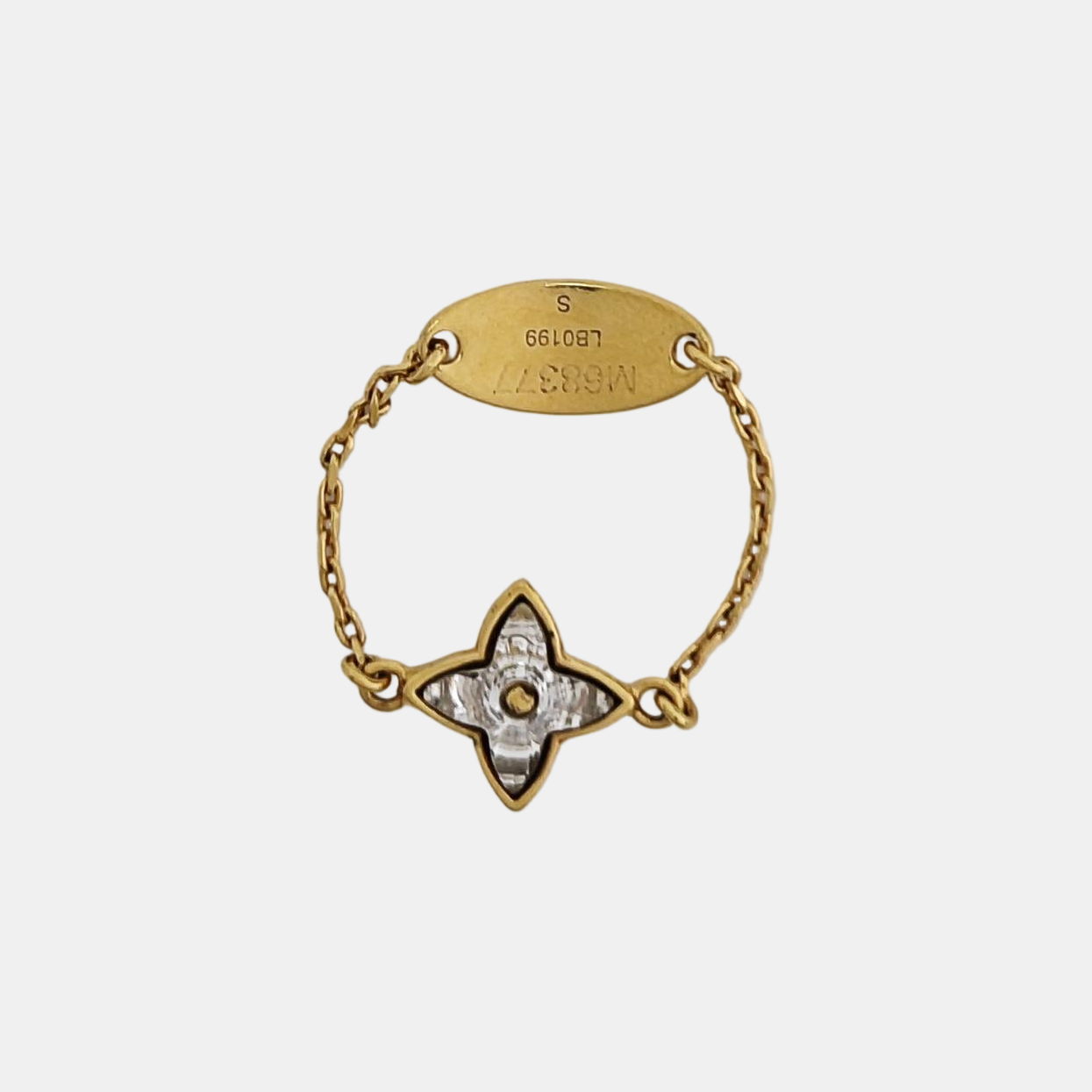 BLOOMING STRASS Metal Gold Ring EU 47
