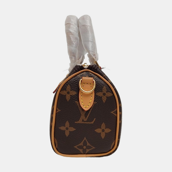 SPEEDY Nano Monogram Coated Canvas Brown