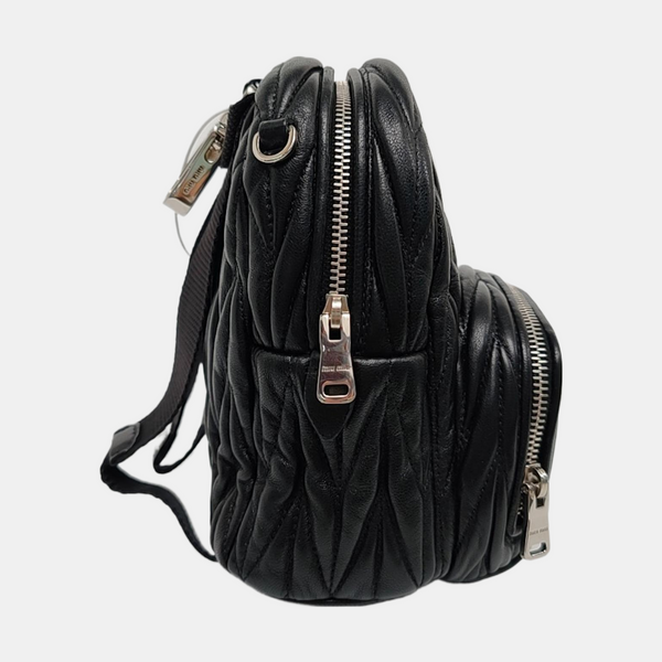 Matelassé Super Mini Lambskin Black