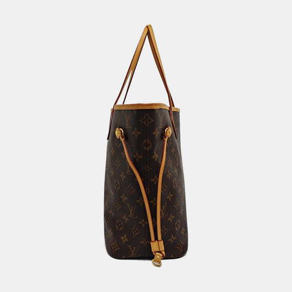 NEVERFULL MM Monogram Coated Canvas Brown