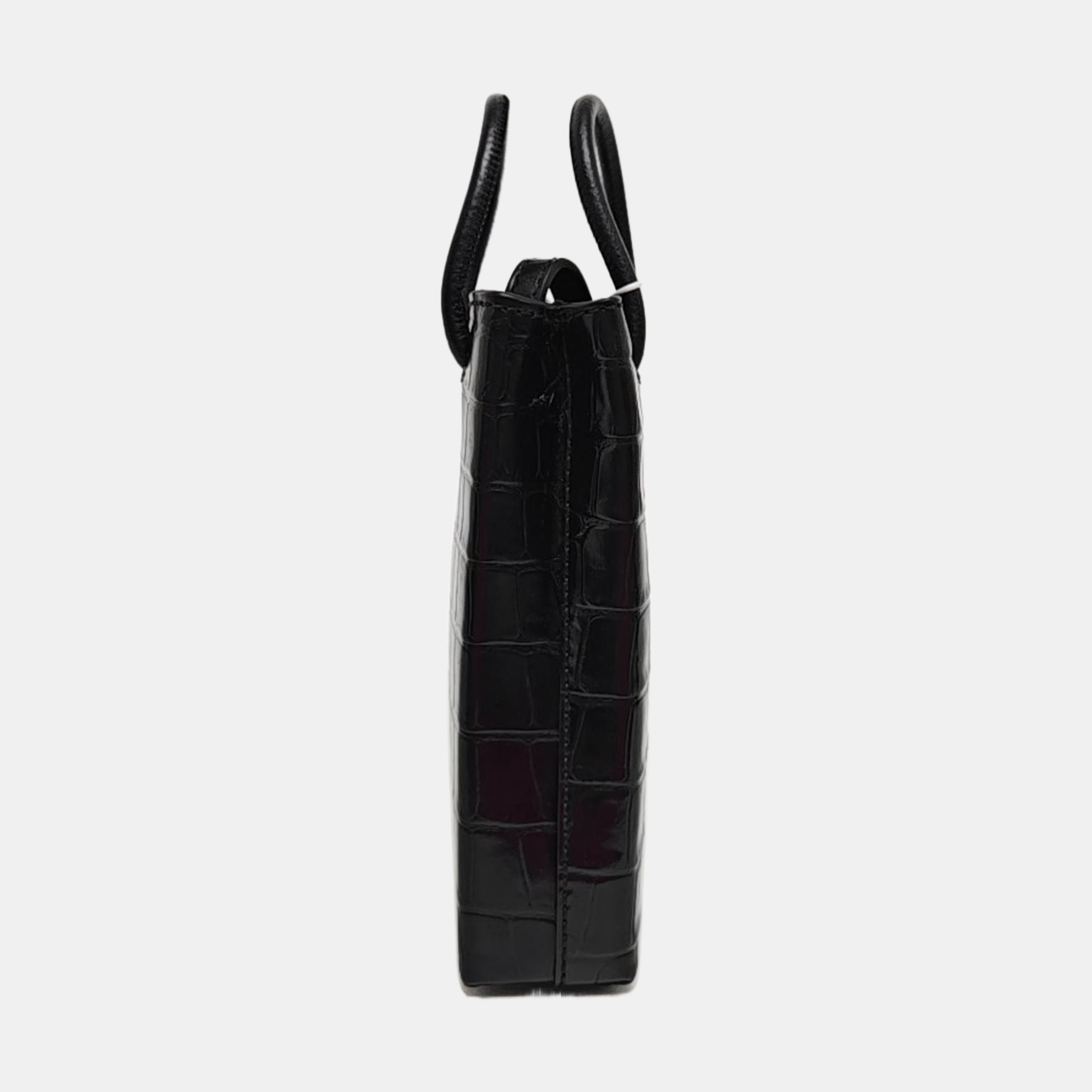 Shopping Bag Calfskin Black