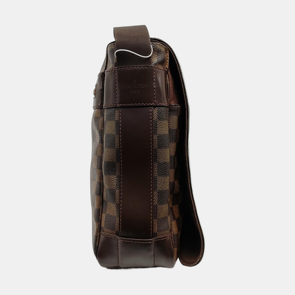 BASTILLE Damier Ebene Coated Canvas Brown