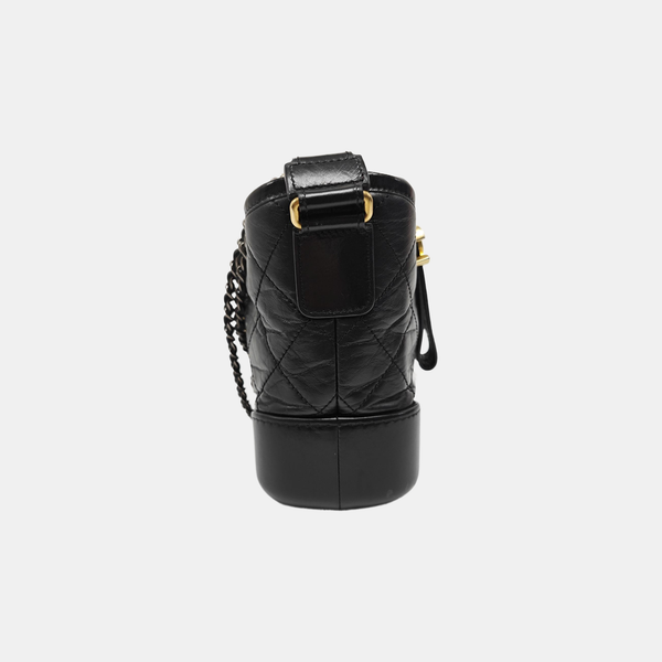 GABRIELLE Small Quilted Calfskin Black