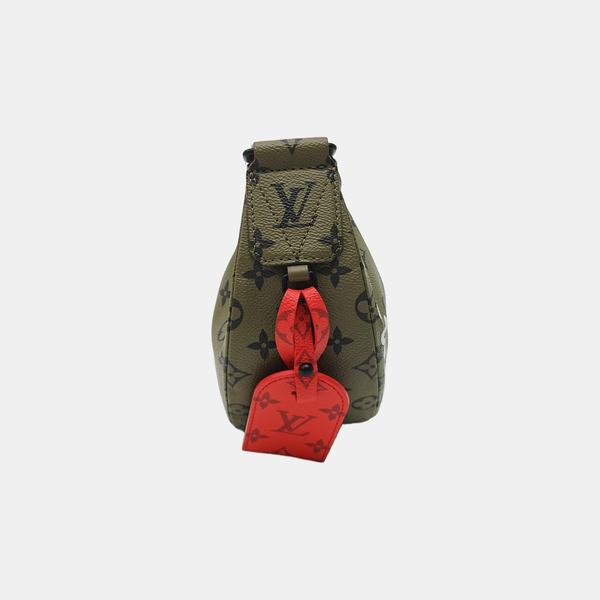 Monogram Coated Canvas Shoulder Bag Green