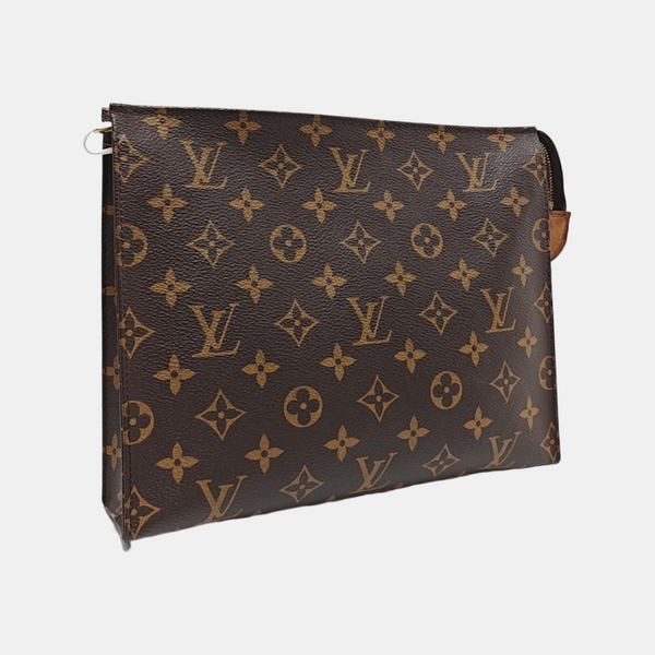 TOILET POCKET 26 Monogram Coated Canvas Brown