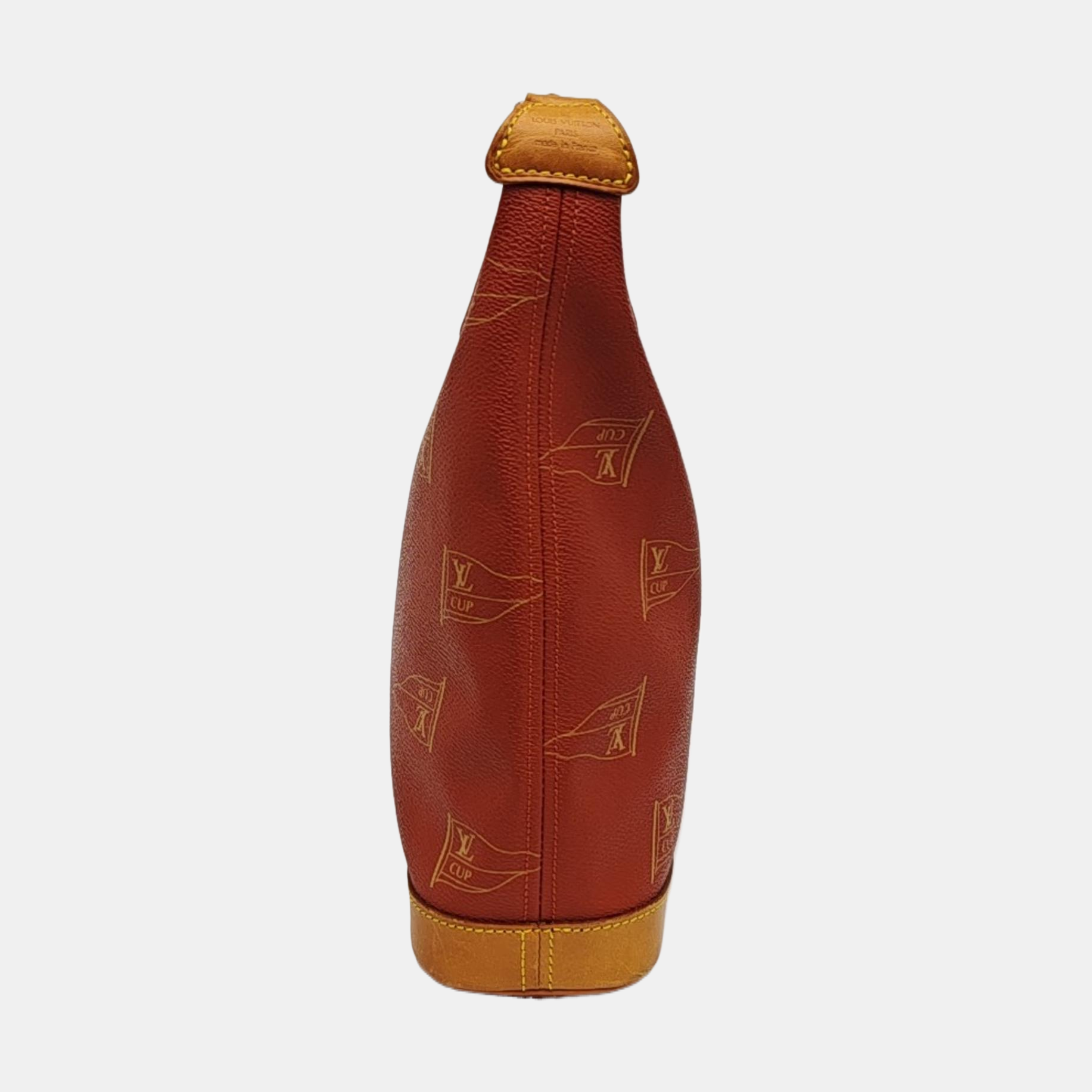 Coated Canvas Shoulder Bag Red