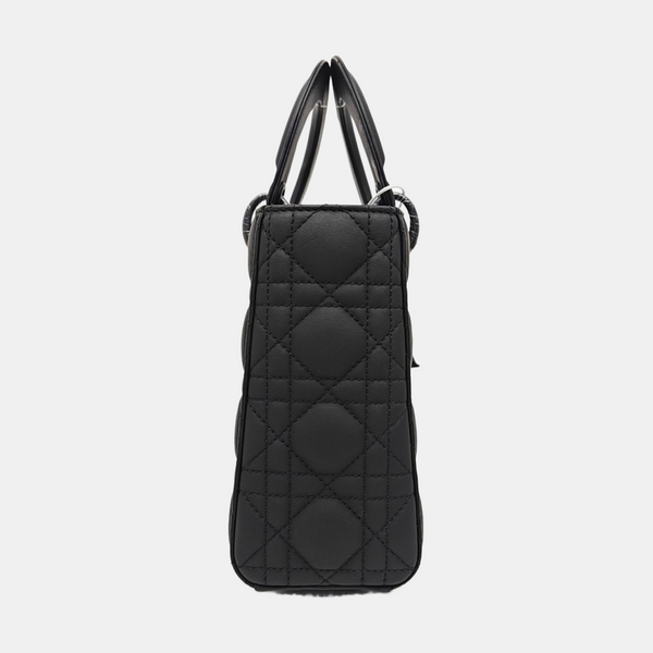 Lady Dior Small Cannage Calfskin Black