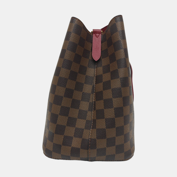 NÉONOÉ MM Damier Ebene Coated Canvas Brown