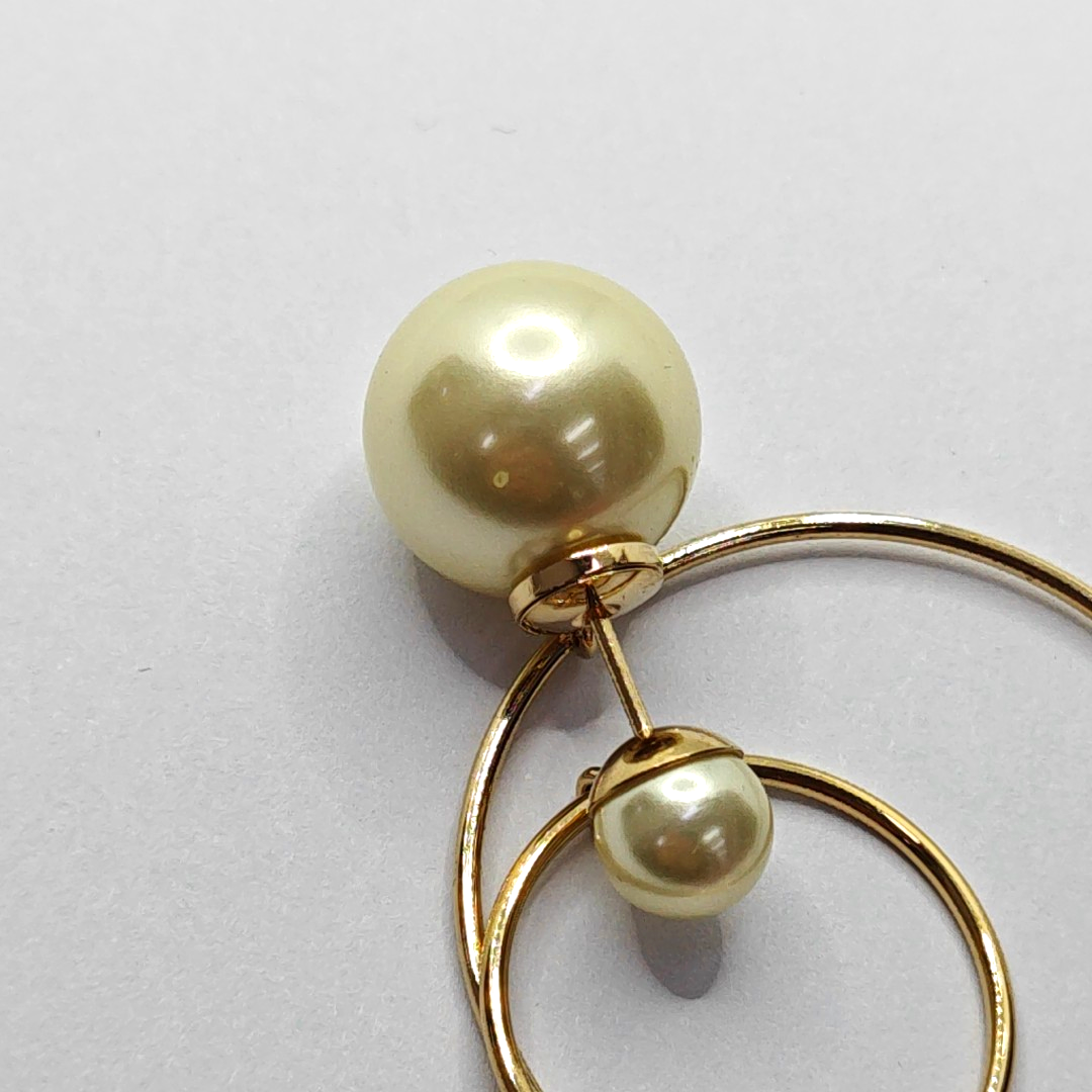 Dior Tribales Metal White Earrings