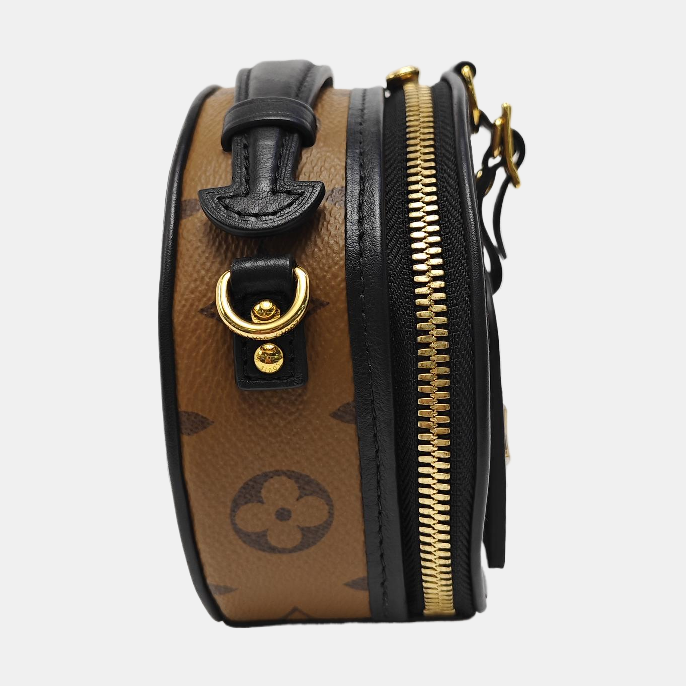 BOITE CHAPEAU Mini Monogram Coated Canvas Brown