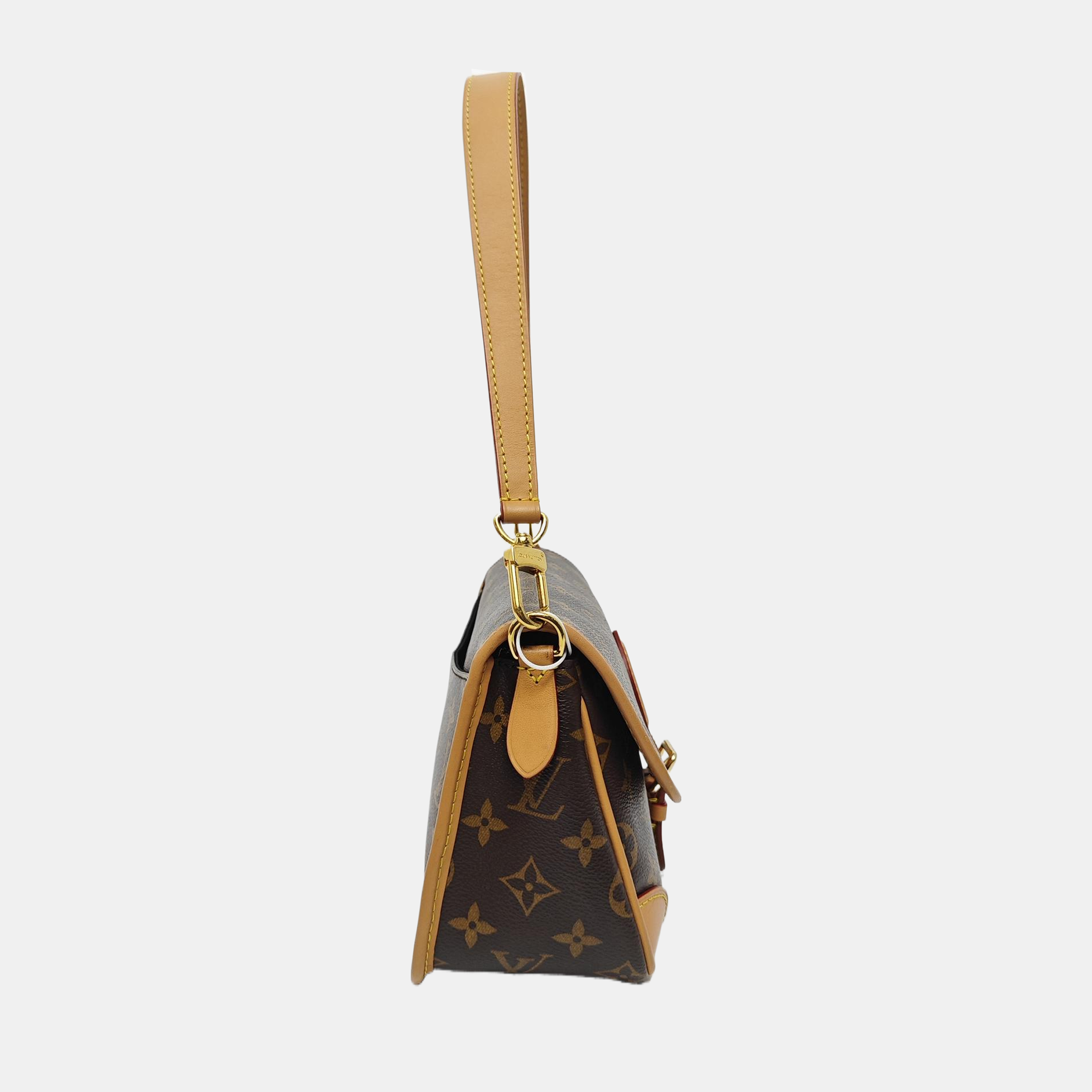 DIANE Monogram Coated Canvas Brown