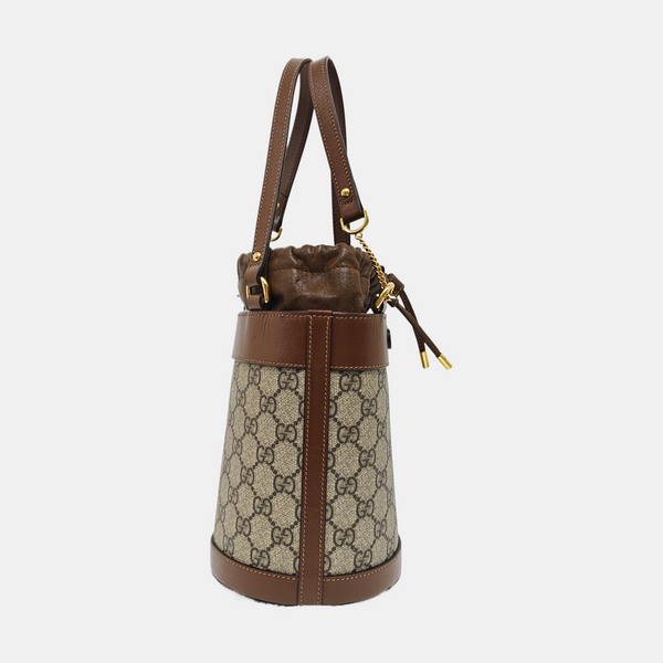 Horsebit 1955 Small Coated Canvas Beige