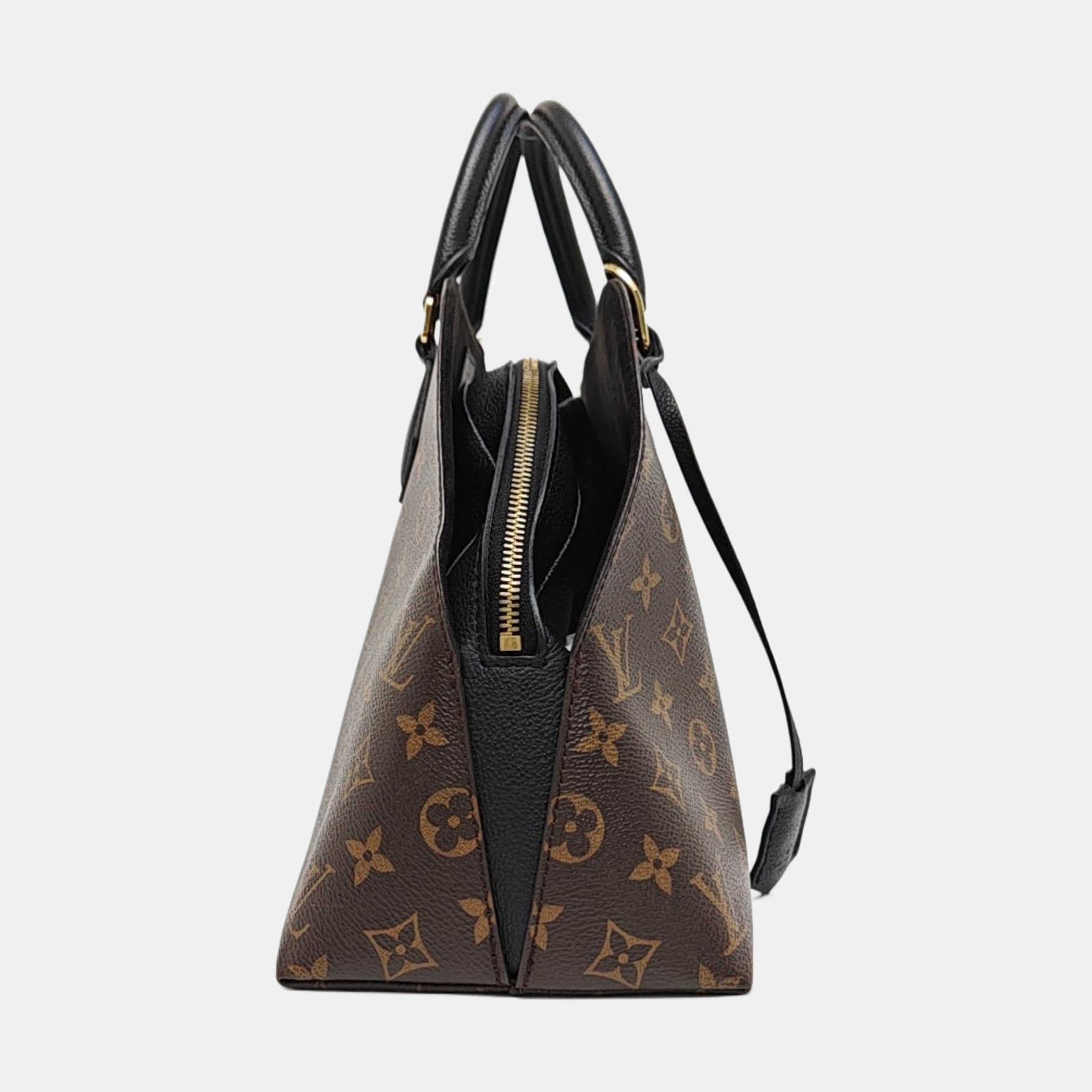 ALMA BNB MM Monogram Coated Canvas Brown