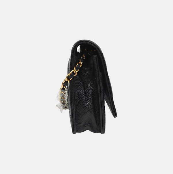 WOC Quilted Grained Calfskin Black