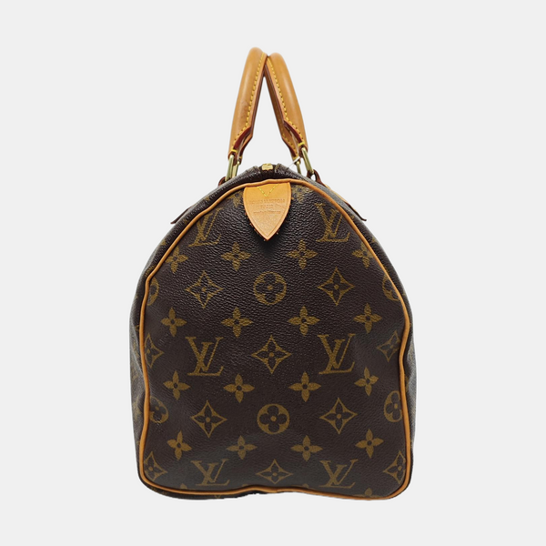 SPEEDY 30 Monogram Coated Canvas Brown