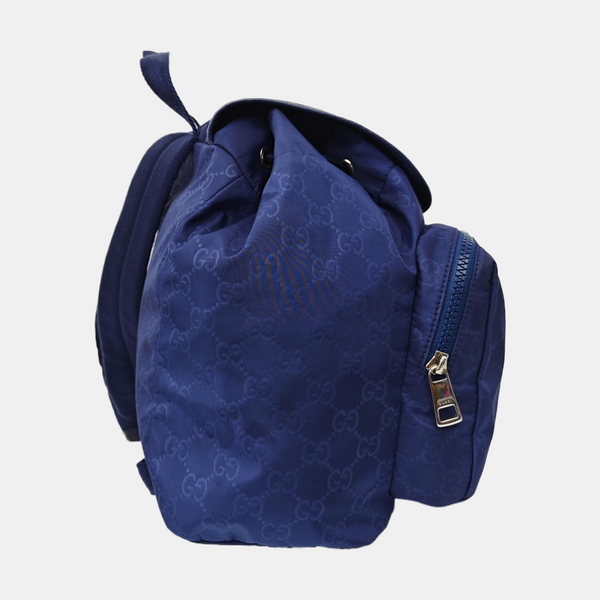 Monogram Nylon Backpack Blue