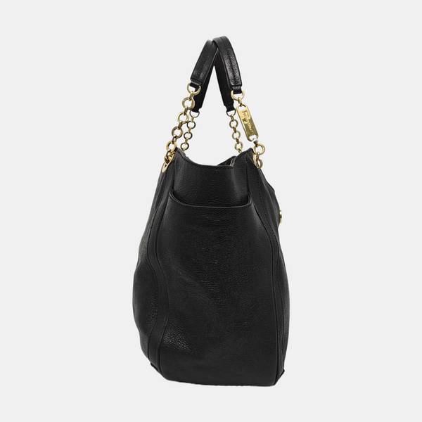 Betulla Medium Calfskin Black