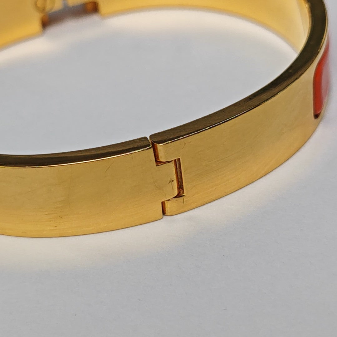 Clic H Metal Gold Bangle