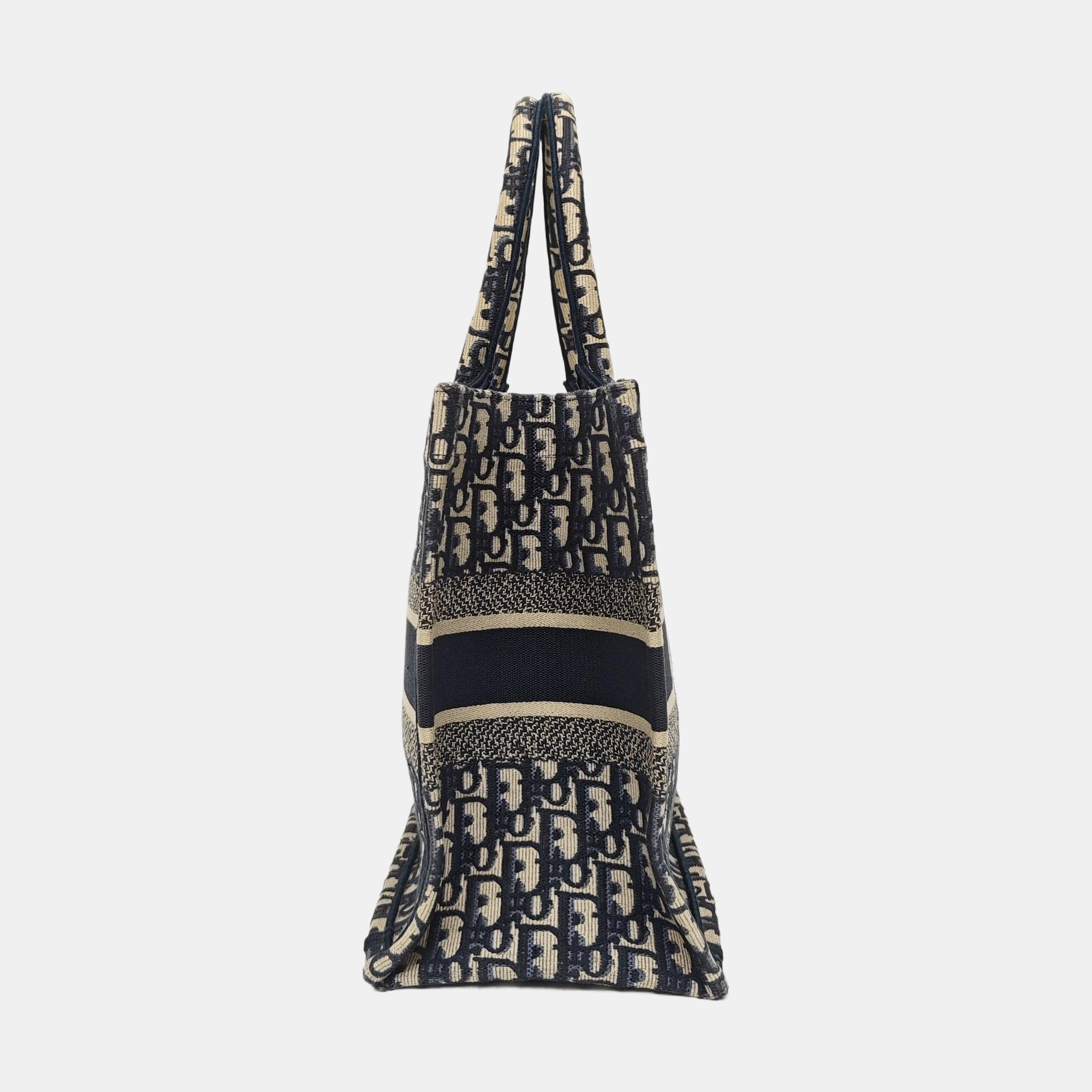 Book Tote Medium Oblique Canvas Blue