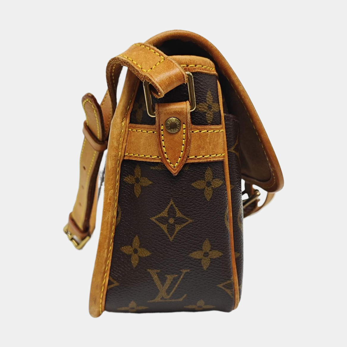 SOLOGNE PM Monogram Coated Canvas Brown