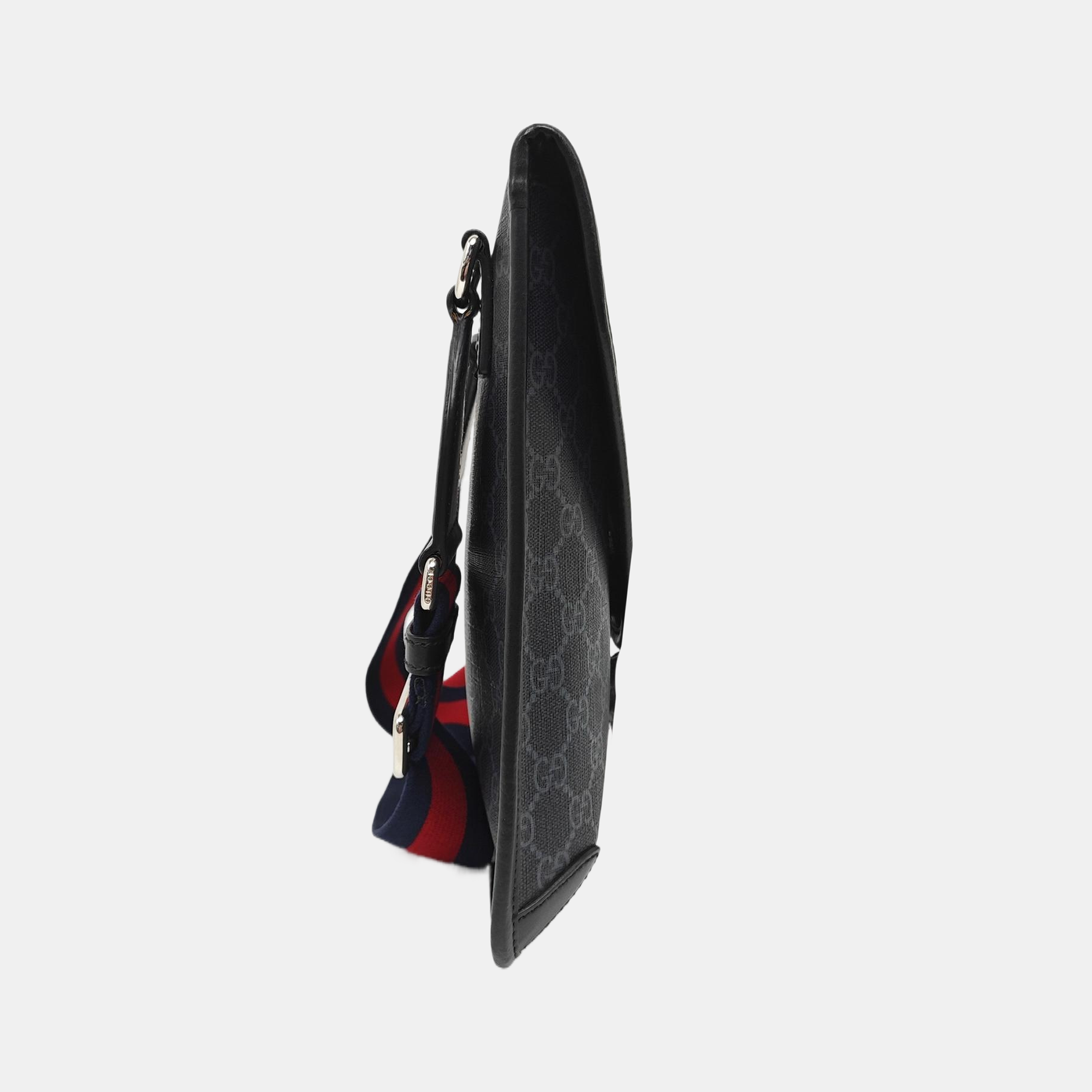 Monogram Coated Canvas Shoulder Bag Gray