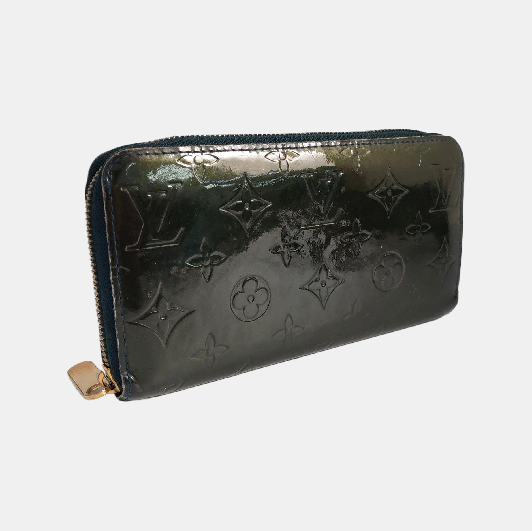 ZIPPY Patent Leather Green Wallet