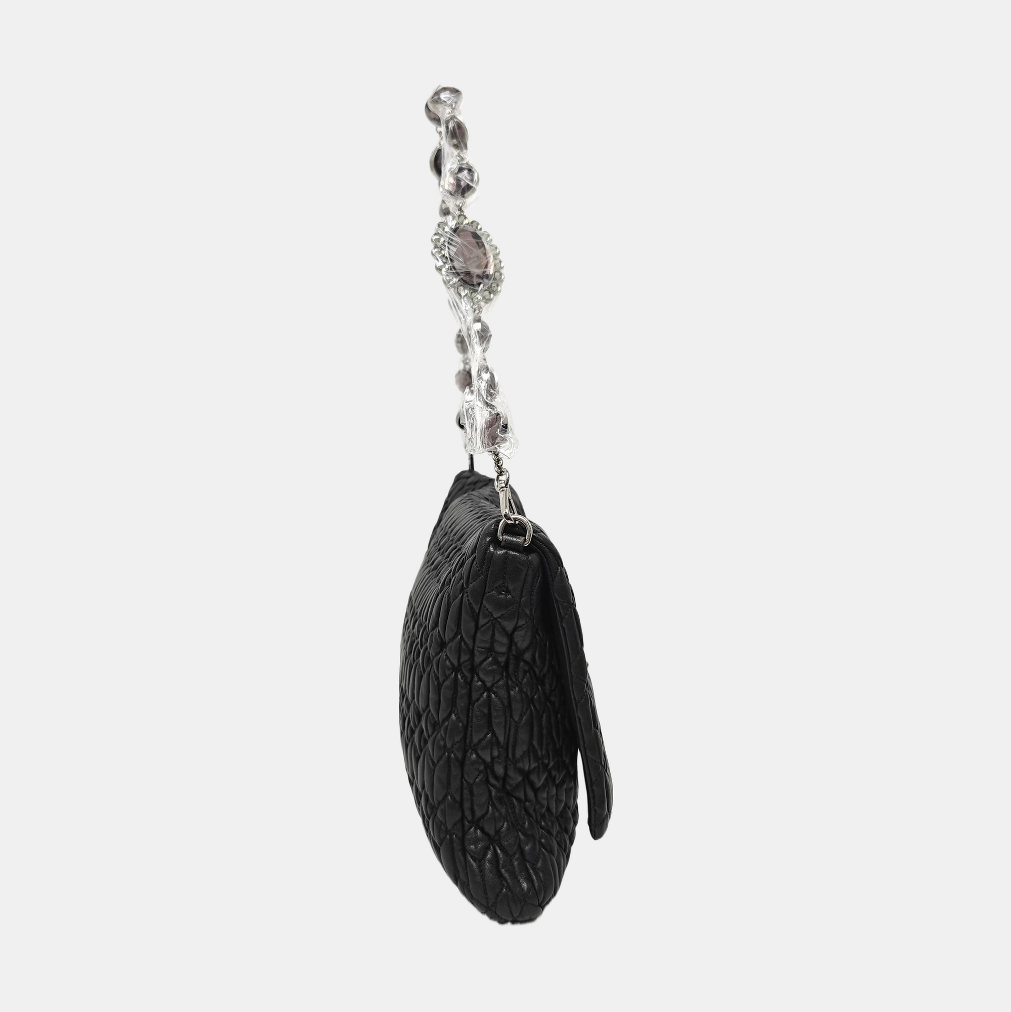 Crystal Lambskin Black