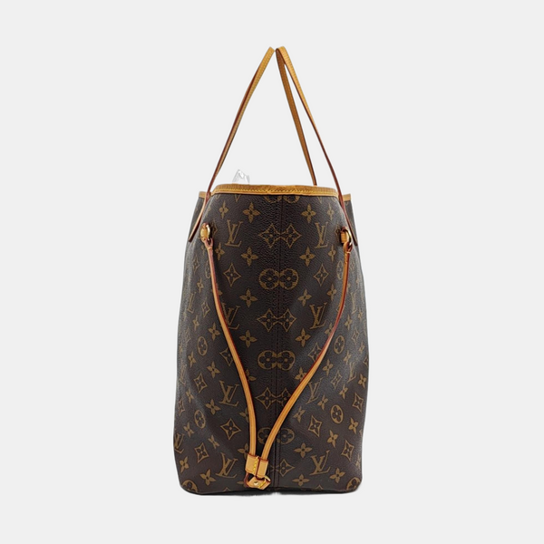 NEVERFULL GM Monogram Coated Canvas Brown