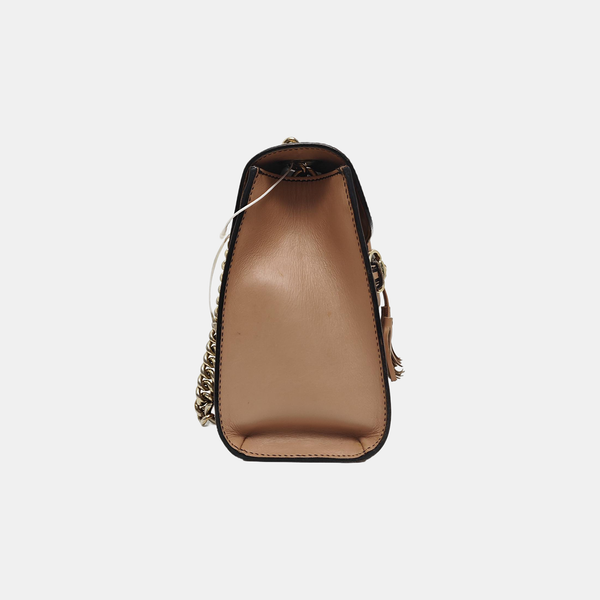 Emily Chain Monogram Fabric Brown