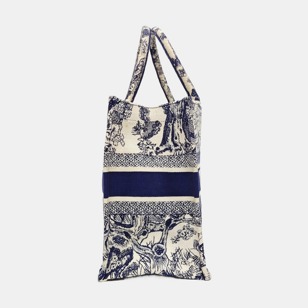 Authenticated pre-owned  Book Tote Medium Canvas Blue - Tote Bag at Looply